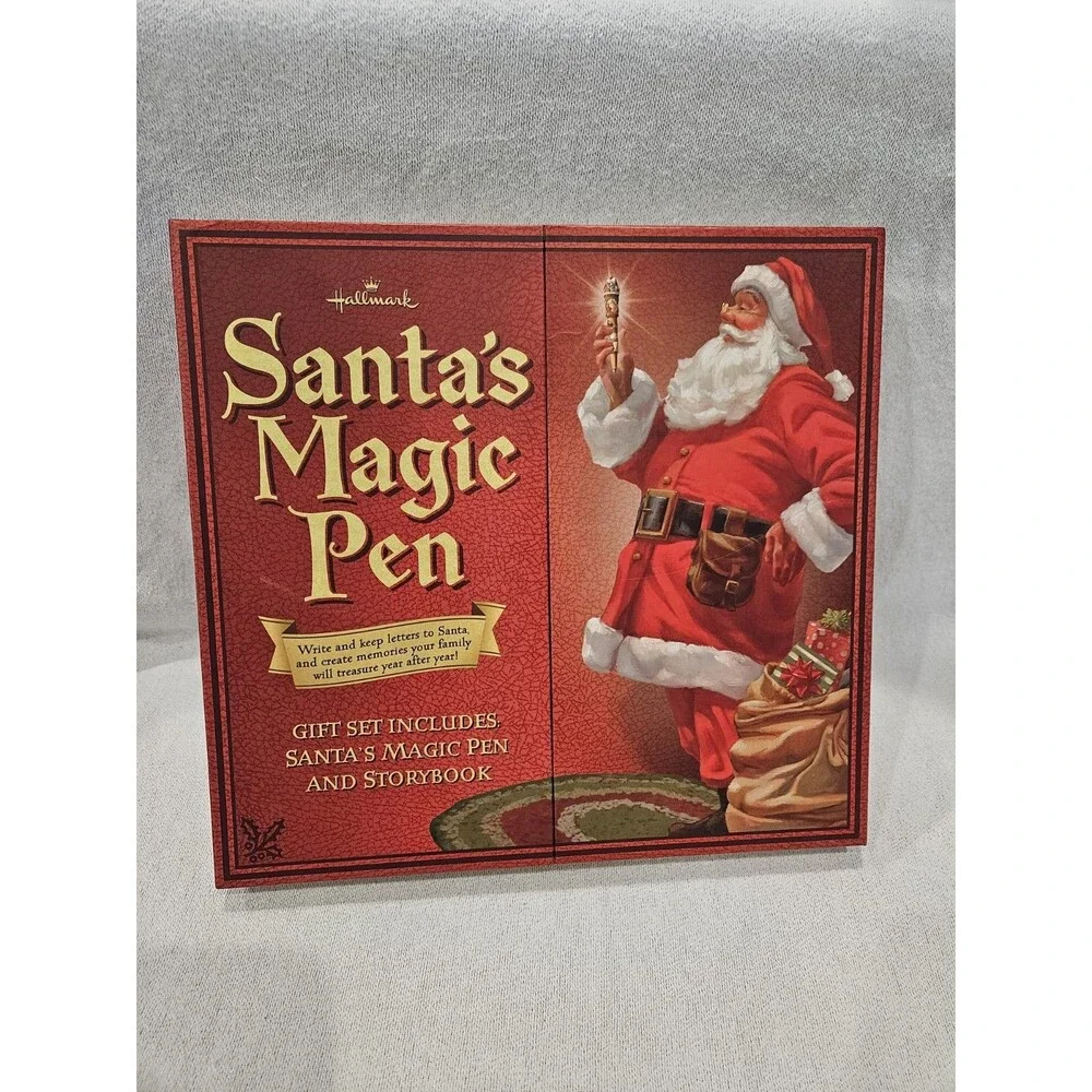 The Story of Santa's Magic Pen Book in Box with Pen Hallmark 2009 Christmas